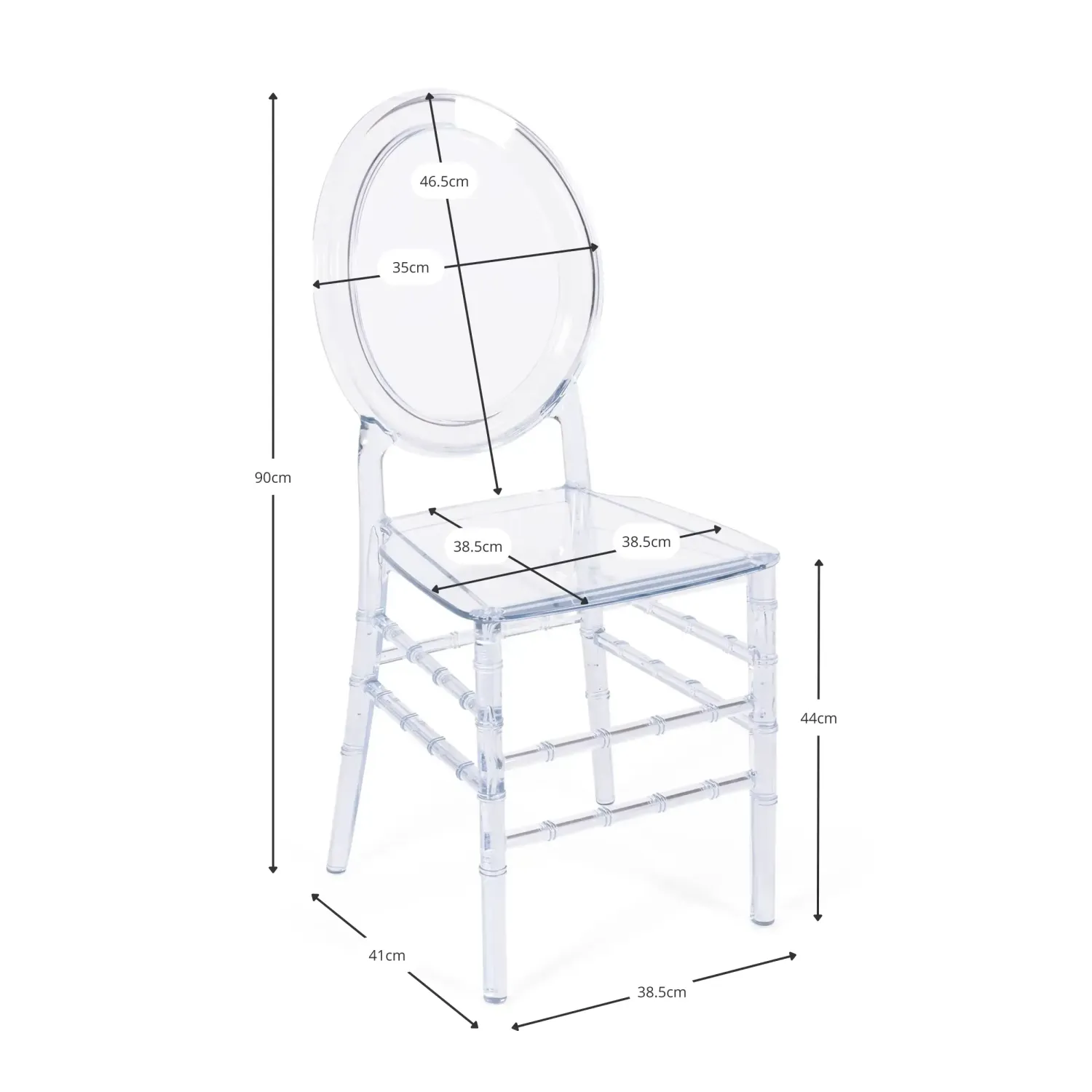 Sedie Trasparenti Isabelle Ghost - Sedie in plastica - Mpbilie Design