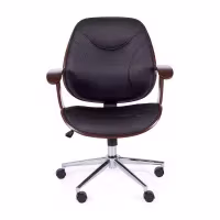 Sedia da ufficio Cambridge in legno-Sedie in similpelle-Mobilie design