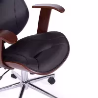Sedia da ufficio Cambridge in legno-Sedie in similpelle-Mobilie design