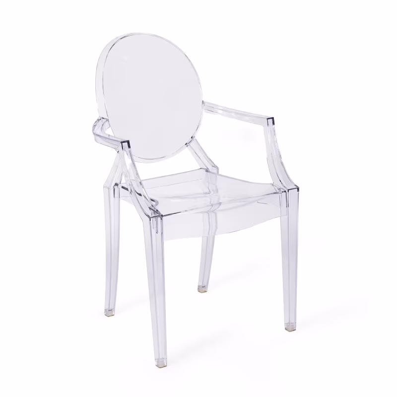 Réplica de la silla Louis Ghost de Phillipe Starck