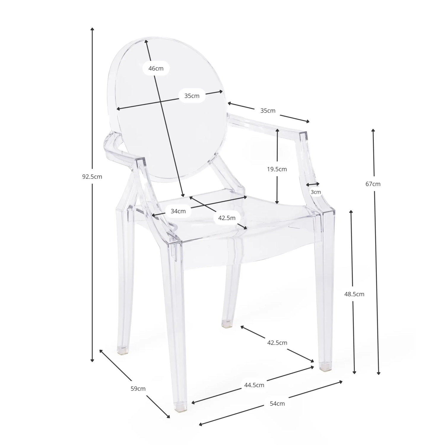 Replica Louis Ghost Chair - Design Chairs | Muebledesign