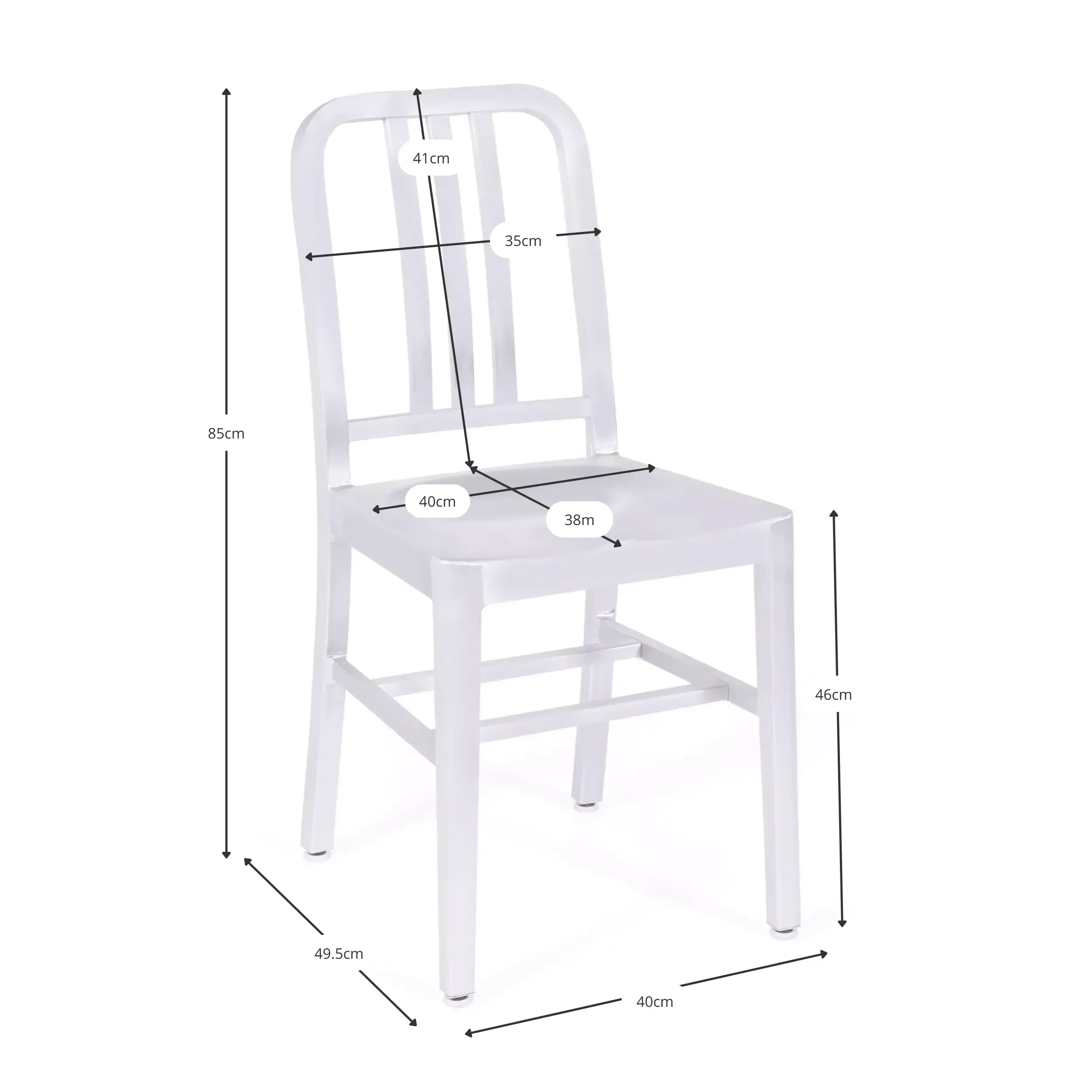 Sedia replica Navy - Sedie di design - Muebledesign