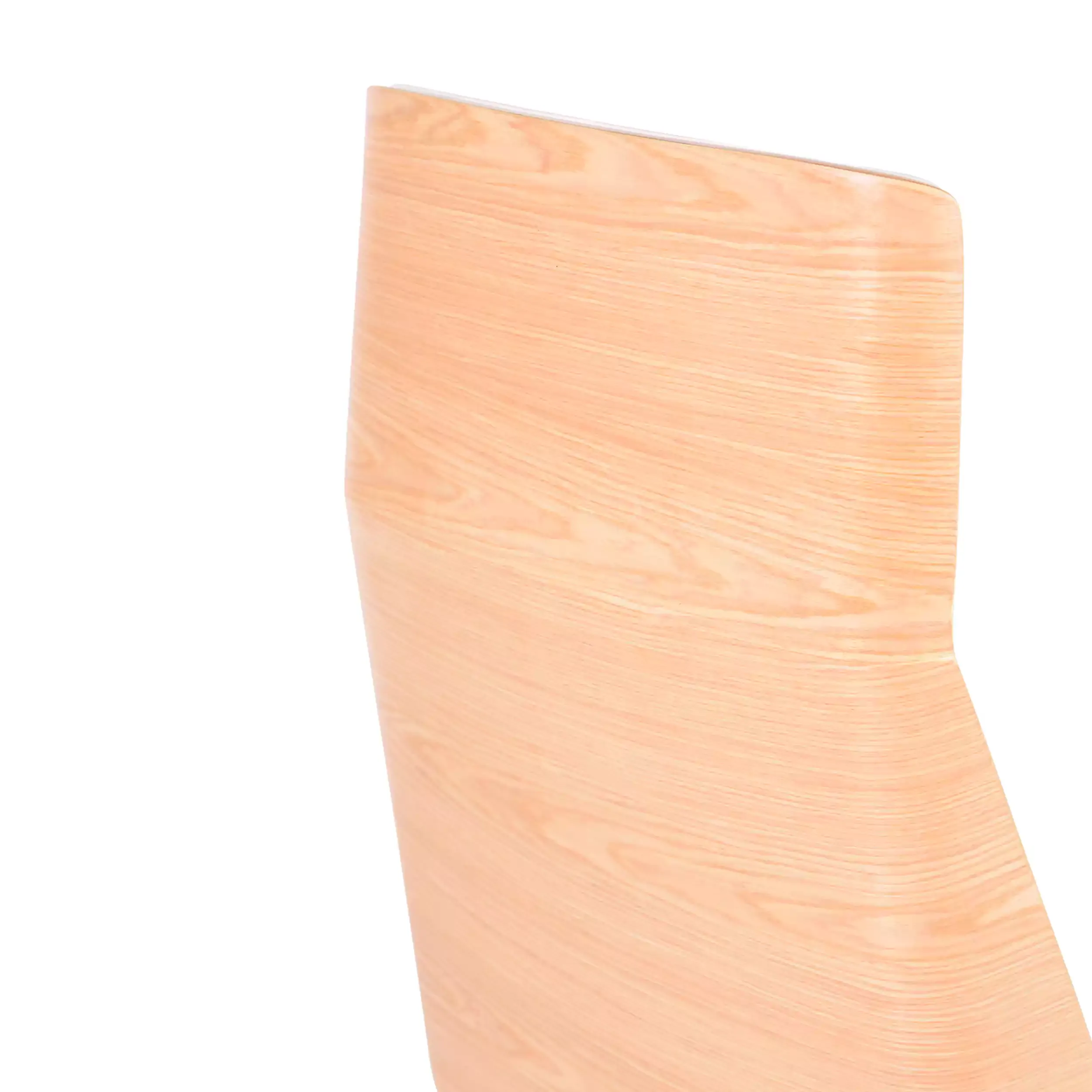 Sedia da ufficio Nordic Highback in acero ed ecopelle bianca - Mobilie Design