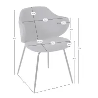 Sedia da pranzo imbottita Hope - Sedie imbottite - Mueble Design