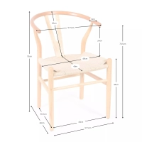 Židle Inspiration Wishbone CH24 - dřevěné židle - severský styl