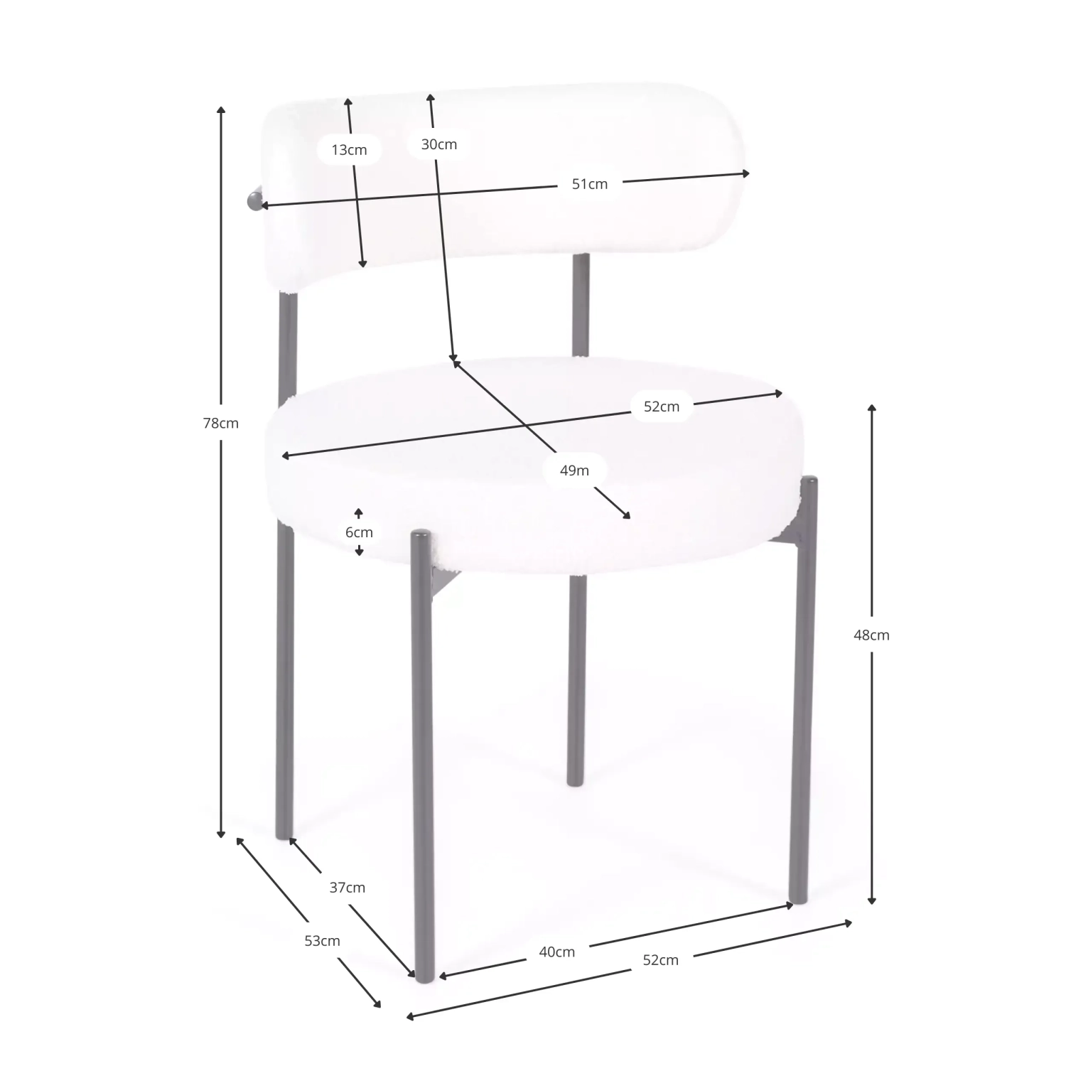 Cadeira Lenine estofada em veludo - design elegante e moderno 🪑