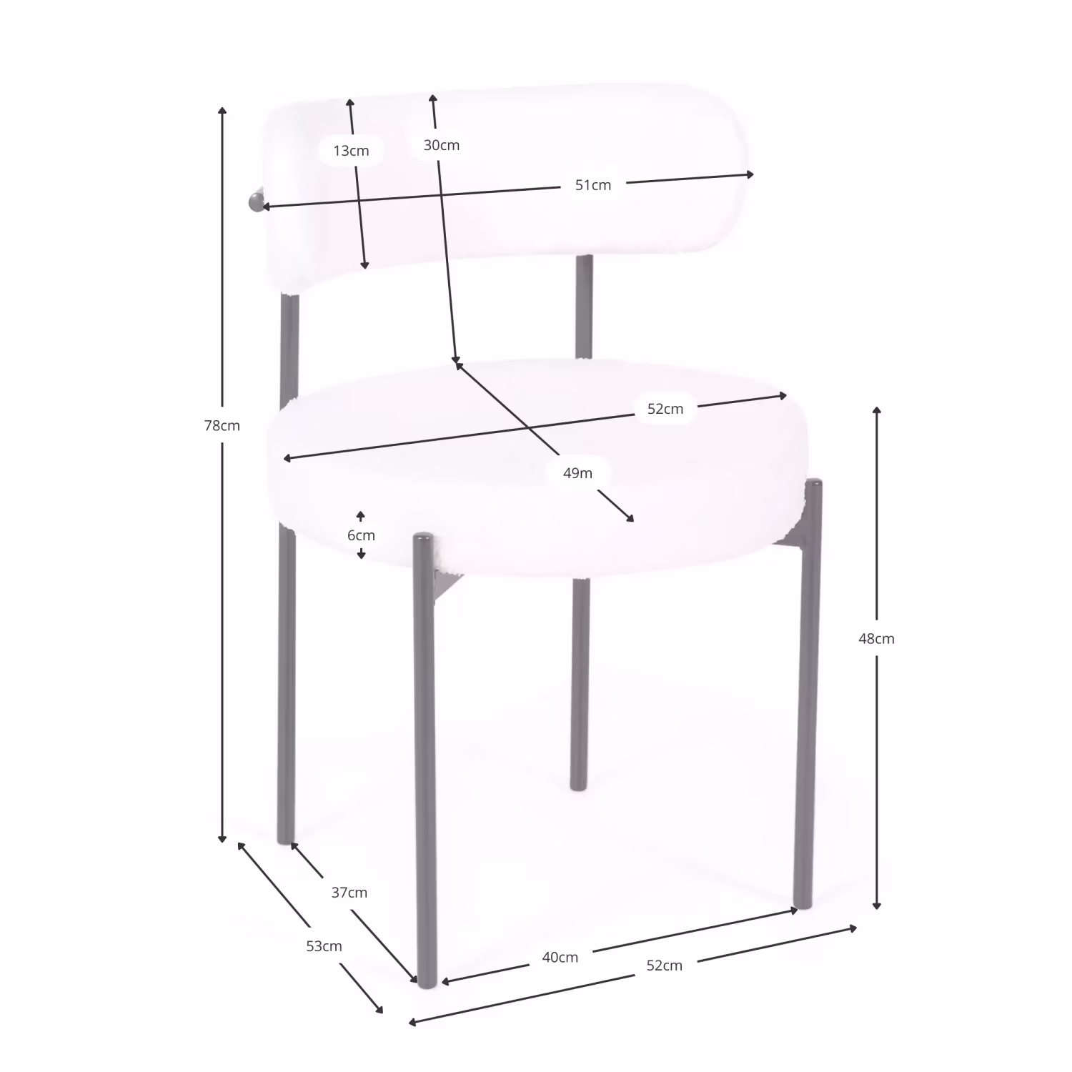 Sedia Lenin rivestita in velluto - design elegante e moderno 🪑