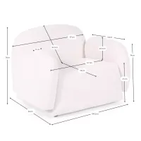 Poltrona di design a 1 posto Nest - Design avvolgente - Mobilie Design