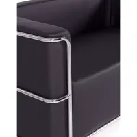 Divano Torino a 2 posti in ecopelle e acciaio cromato 🛋️ - Mobilie Design