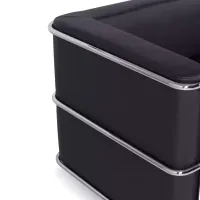 Divano Torino a 2 posti in ecopelle e acciaio cromato 🛋️ - Mobilie Design