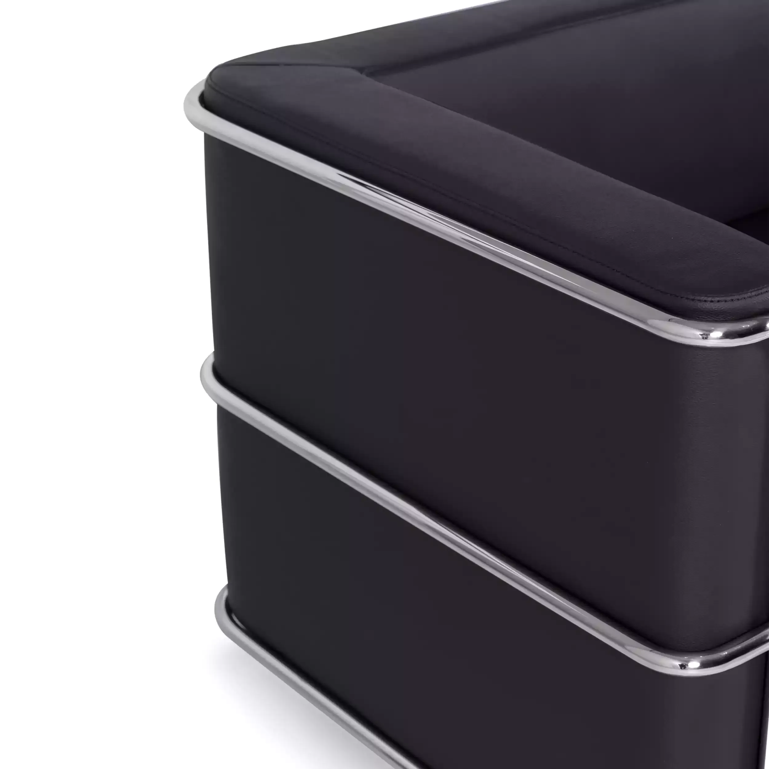 Divano Torino a 2 posti in ecopelle e acciaio cromato 🛋️ - Mobilie Design