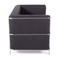 Divano Torino a 2 posti in ecopelle e acciaio cromato 🛋️ - Mobilie Design