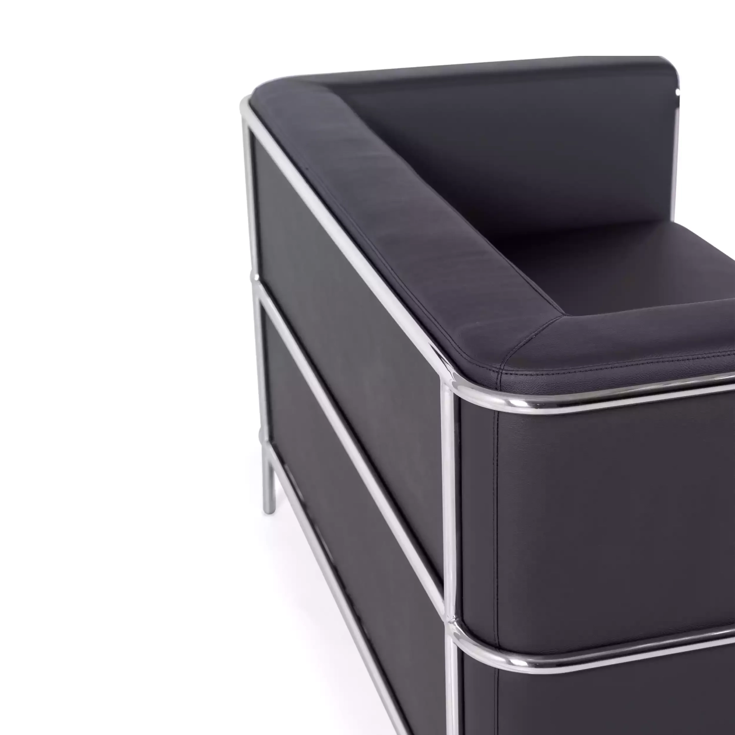 Torino 2-istuttava sohva eko-nahkaa ja kromattua terästä 🛋️ - Mobelarium