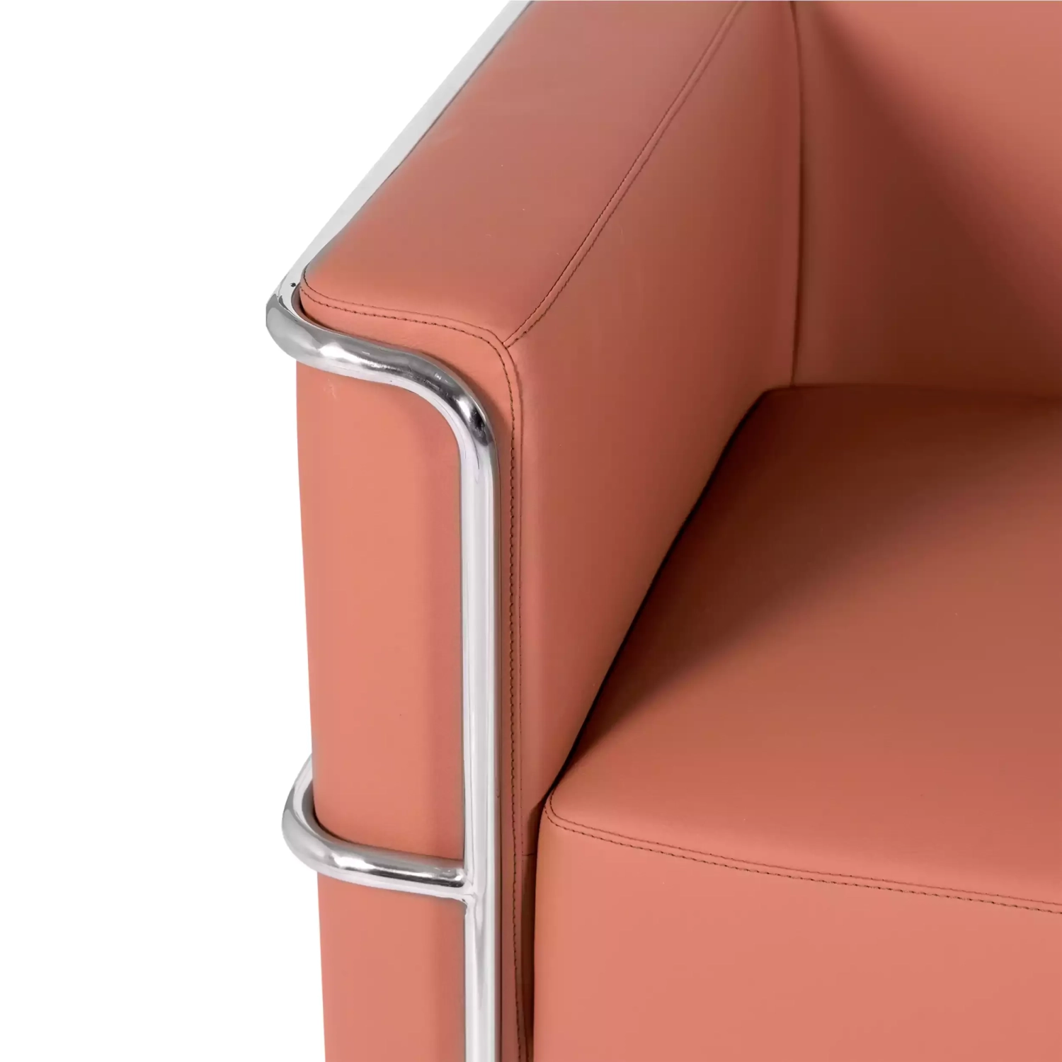 Canapé 2 places Torino en éco-cuir et acier chromé 🛋️ - Meubles Concept