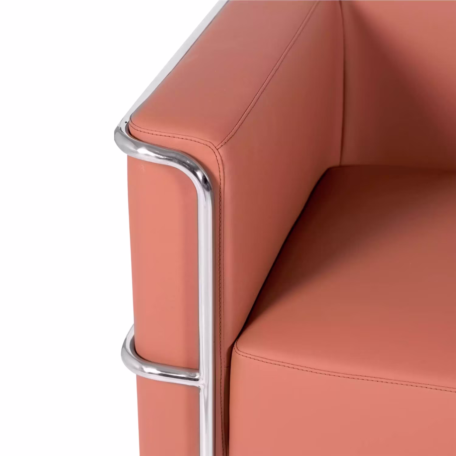 Divano Torino a 2 posti in ecopelle e acciaio cromato 🛋️ - Mobilie Design