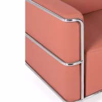 Divano Torino a 2 posti in ecopelle e acciaio cromato 🛋️ - Mobilie Design