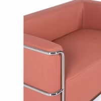 Divano Torino a 2 posti in ecopelle e acciaio cromato 🛋️ - Mobilie Design