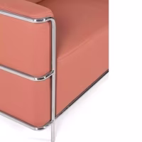 Divano Torino a 2 posti in ecopelle e acciaio cromato 🛋️ - Mobilie Design