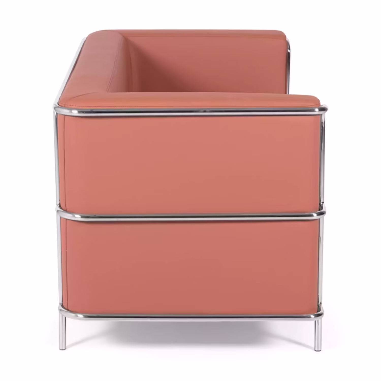 Divano Torino a 2 posti in ecopelle e acciaio cromato 🛋️ - Mobilie Design