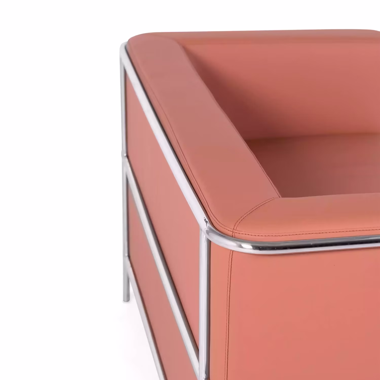 Divano Torino a 2 posti in ecopelle e acciaio cromato 🛋️ - Mobilie Design