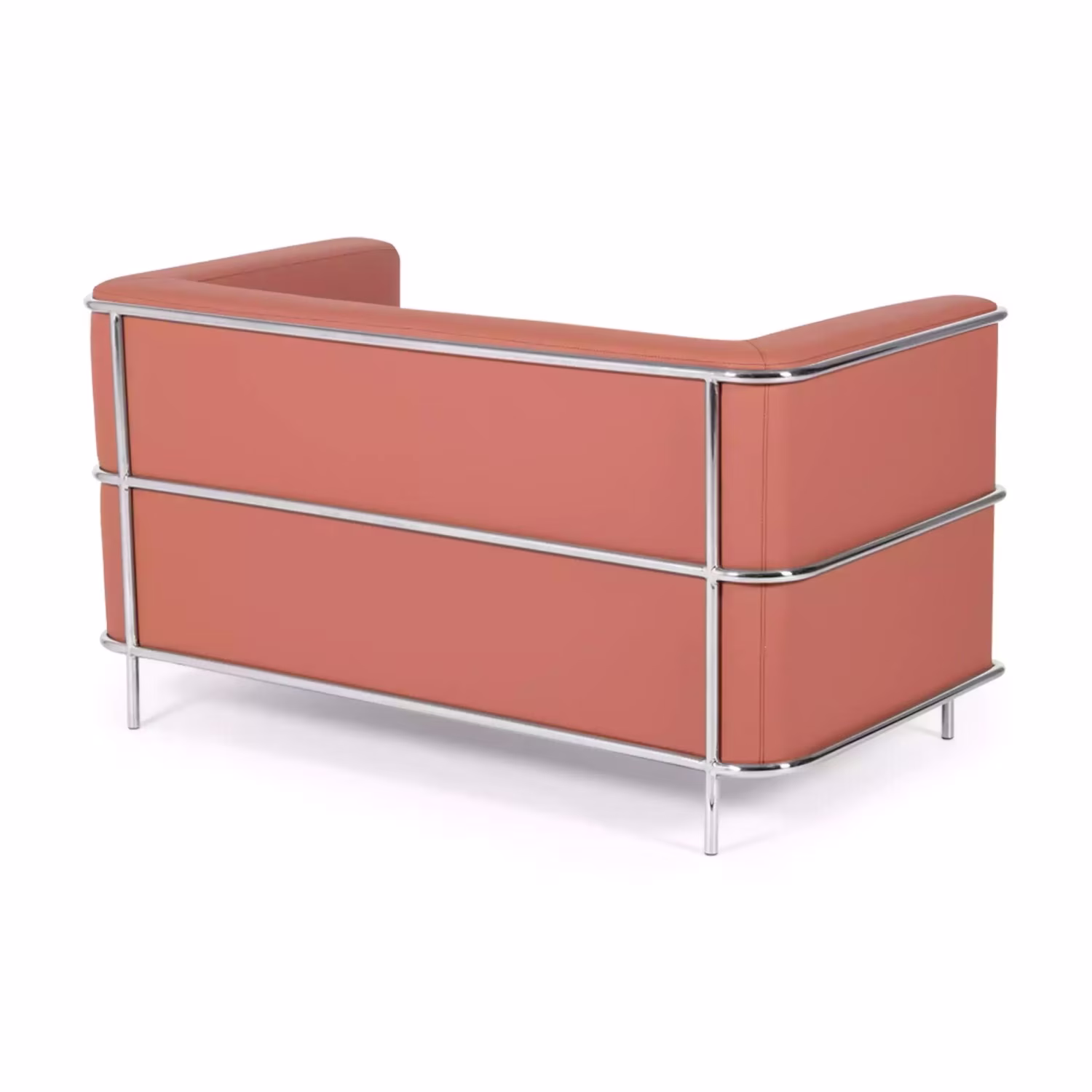 Divano Torino a 2 posti in ecopelle e acciaio cromato 🛋️ - Mobilie Design