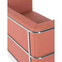 Sofá Torino 2 plazas en polipiel y acero cromado 🛋️ - Mueble Design