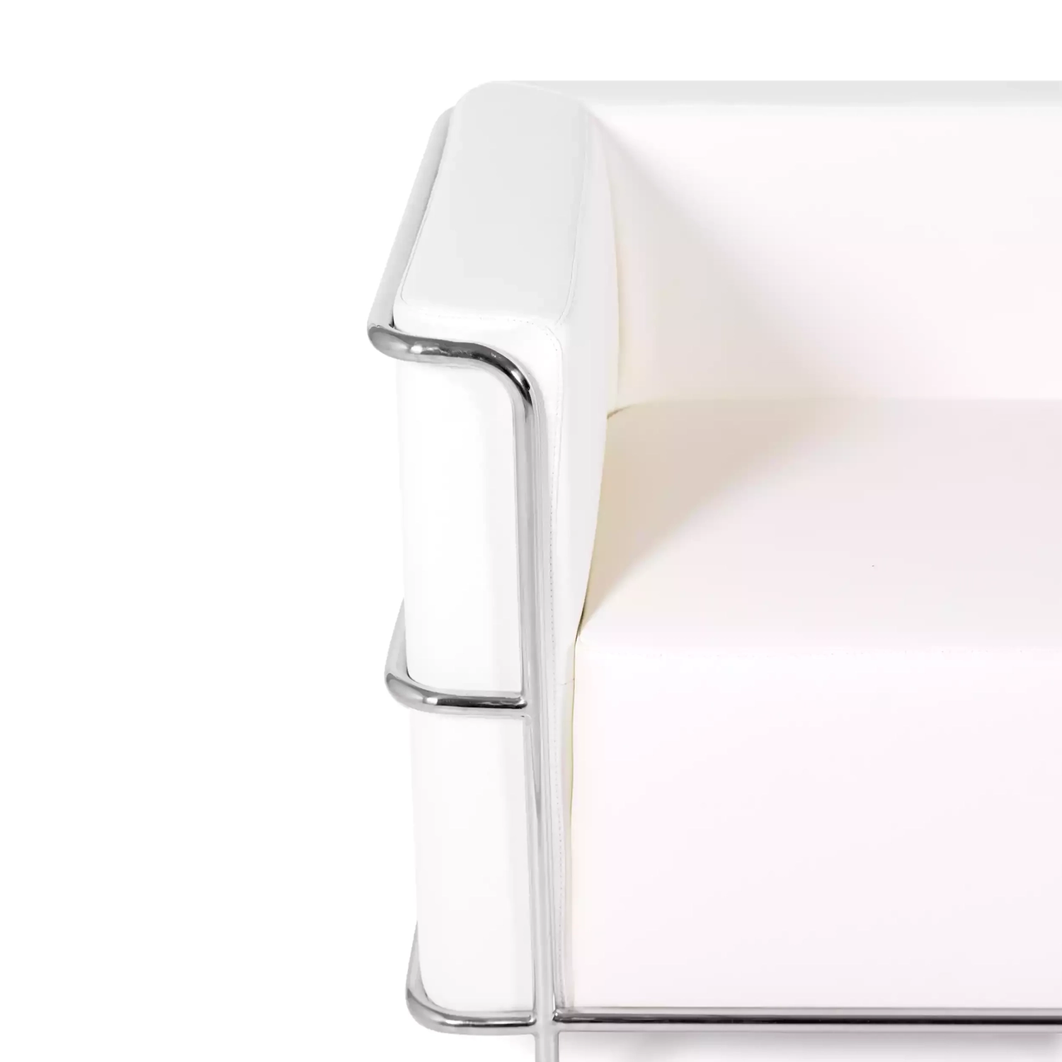 Sofá Torino 2 plazas en polipiel y acero cromado 🛋️ - Mueble Design