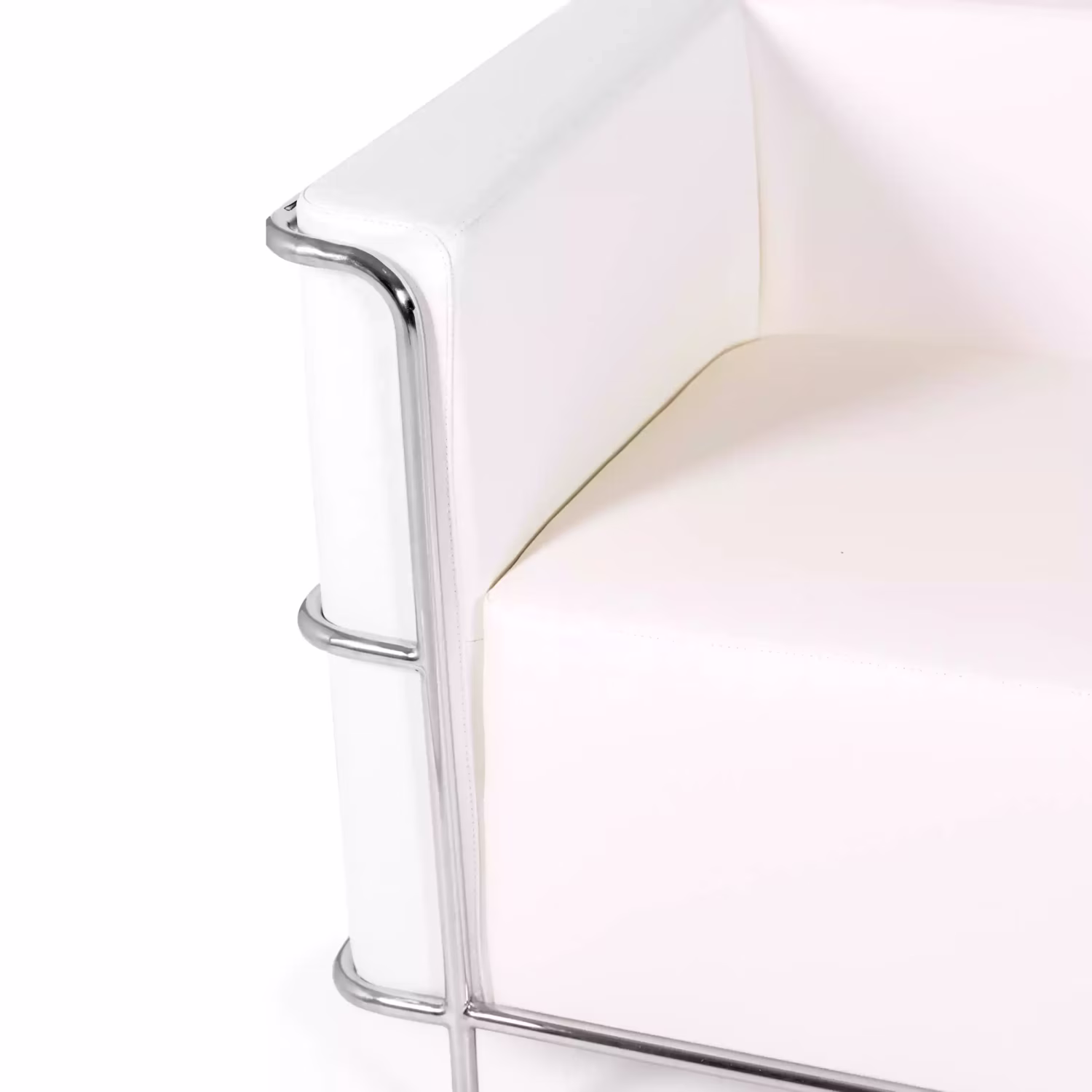 Divano Torino a 2 posti in ecopelle e acciaio cromato 🛋️ - Mobilie Design