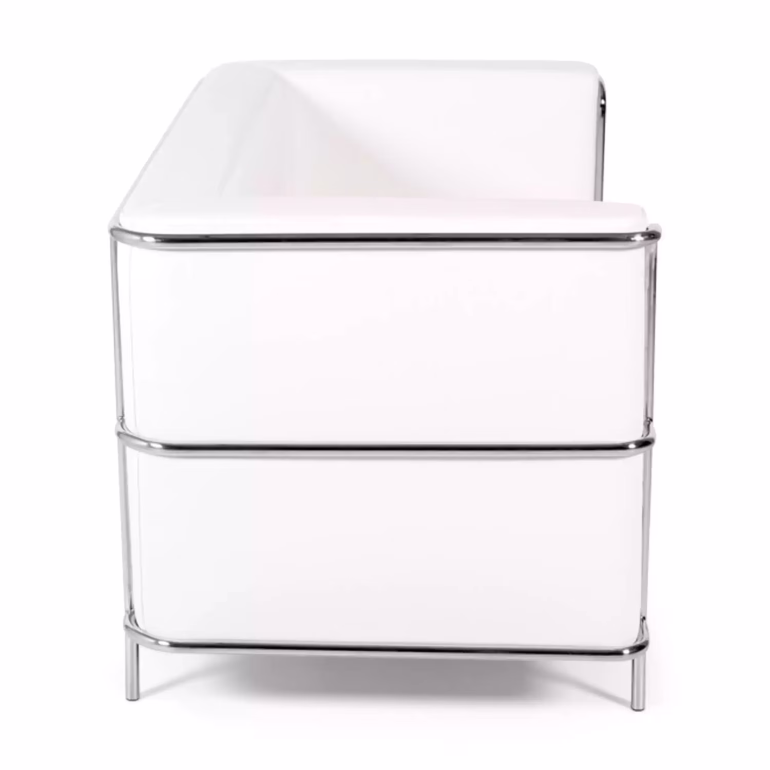 Divano Torino a 2 posti in ecopelle e acciaio cromato 🛋️ - Mobilie Design