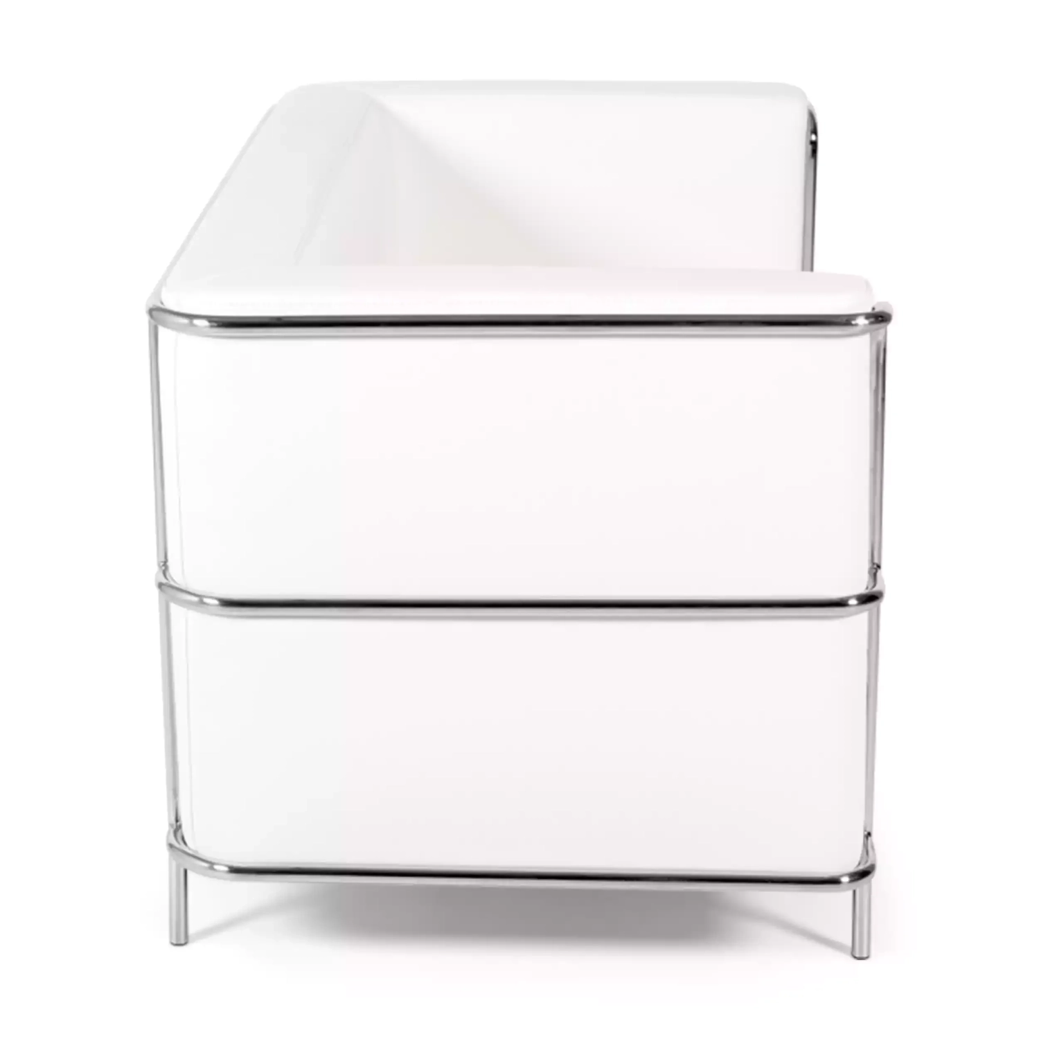 Sofá Torino 2 plazas en polipiel y acero cromado 🛋️ - Mueble Design