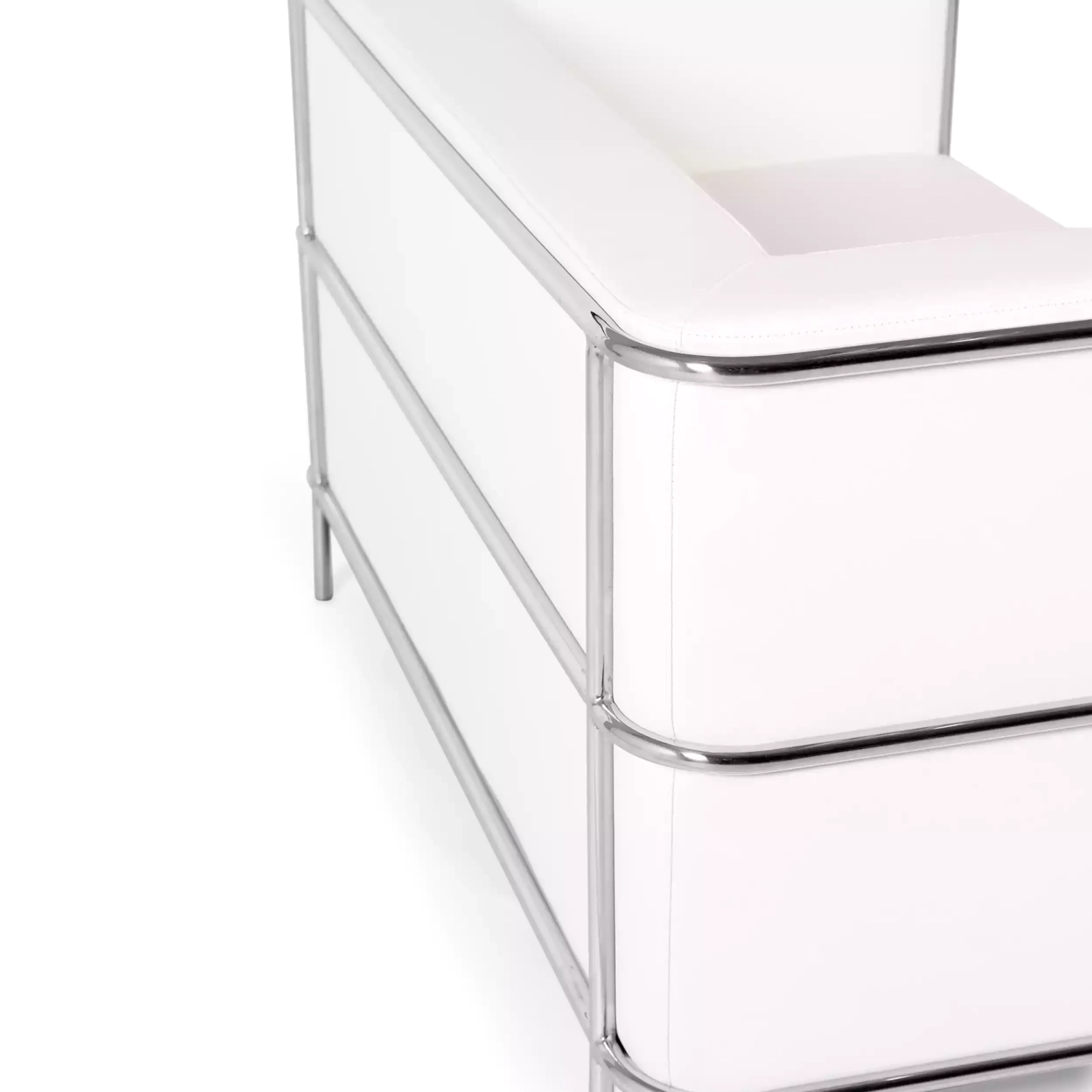 Canapé 2 places Torino en éco-cuir et acier chromé 🛋️ - Meubles Concept