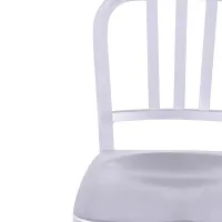 Replica dello sgabello in alluminio dell'Esercito della Marina - design industriale iconico