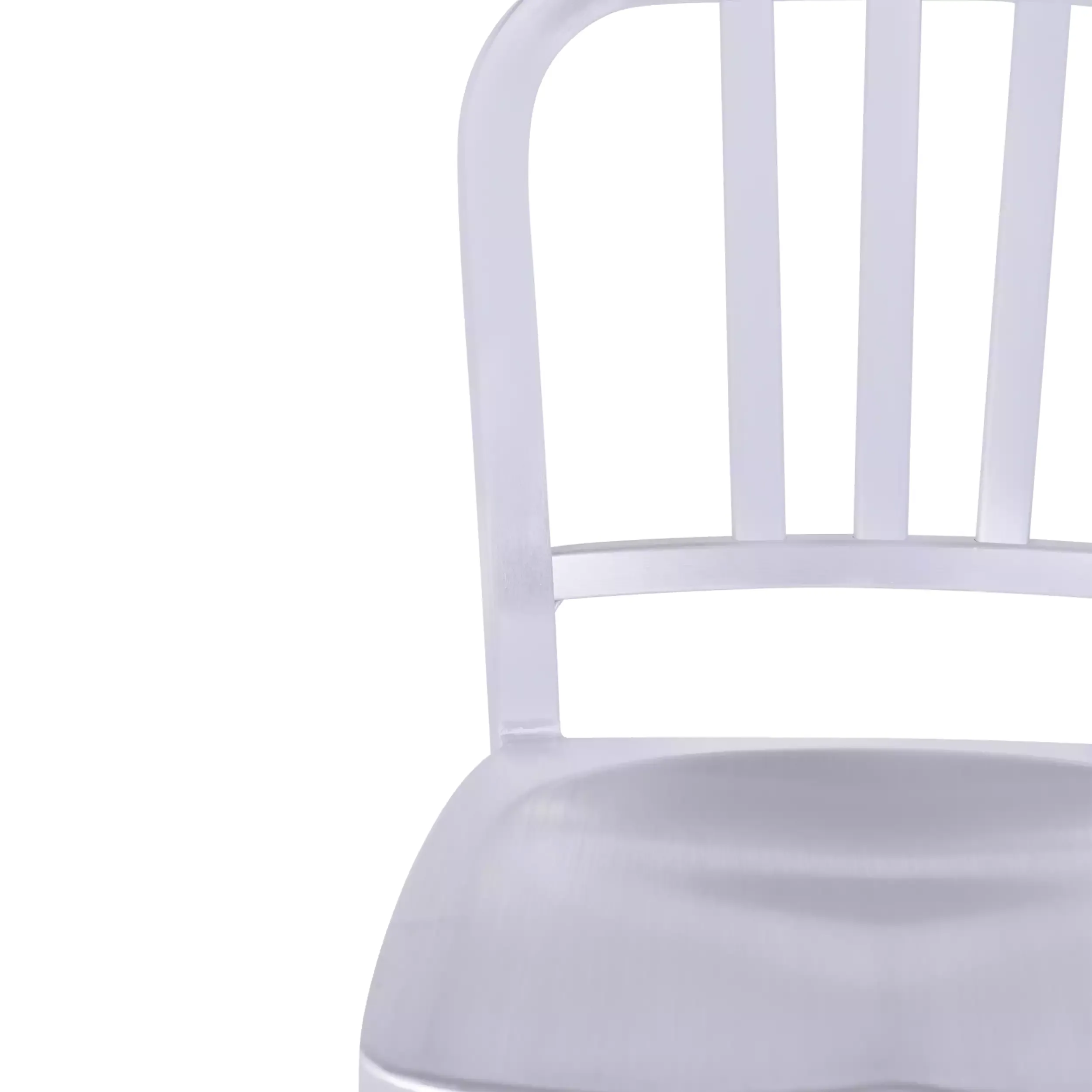 Replica dello sgabello in alluminio dell'Esercito della Marina - design industriale iconico