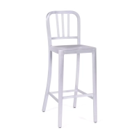Navy legerkruk replica door Emeco