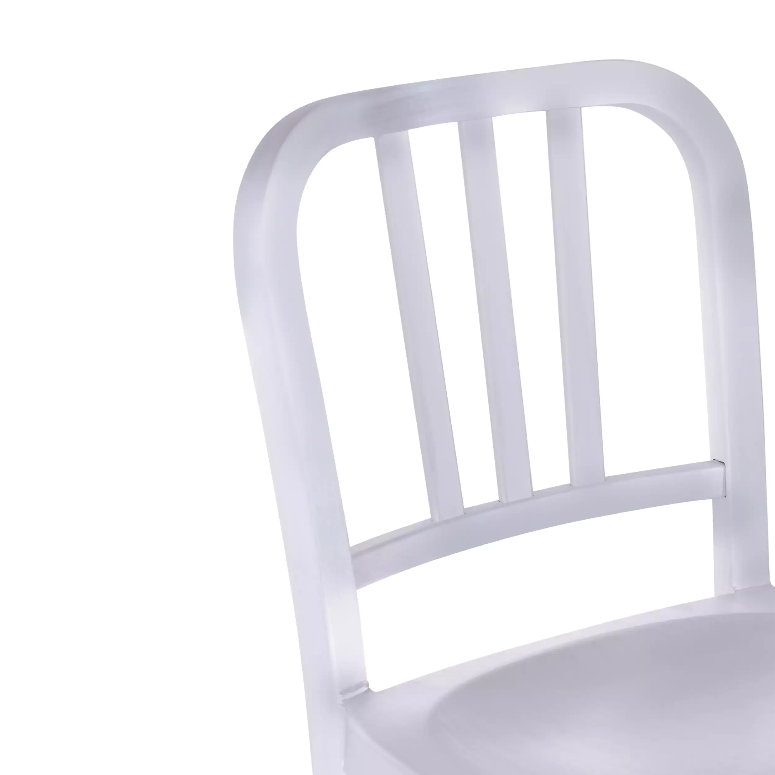 Replica dello sgabello in alluminio dell'Esercito della Marina - design industriale iconico