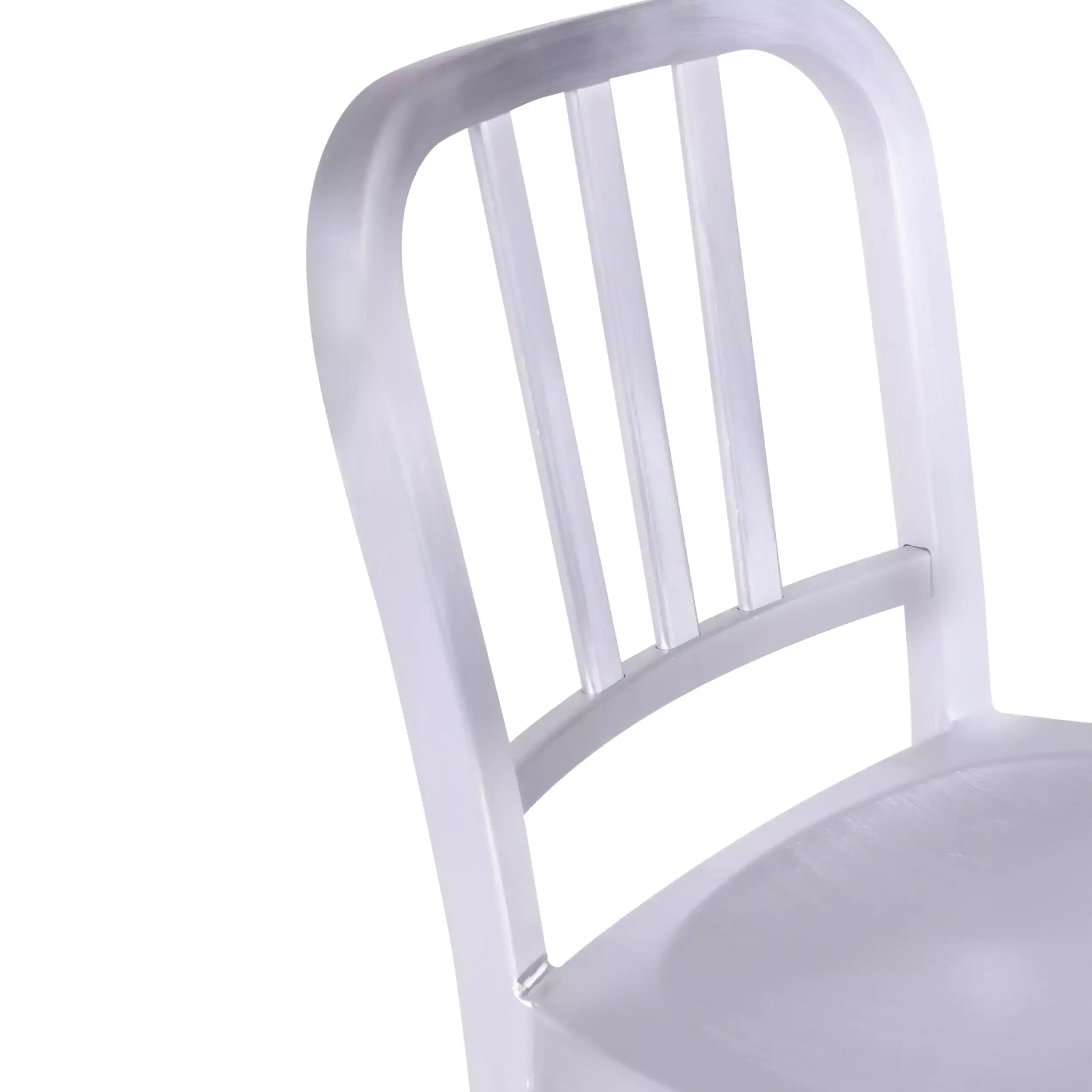 Replica dello sgabello in alluminio dell'Esercito della Marina - design industriale iconico