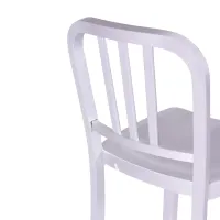 Replica dello sgabello in alluminio dell'Esercito della Marina - design industriale iconico