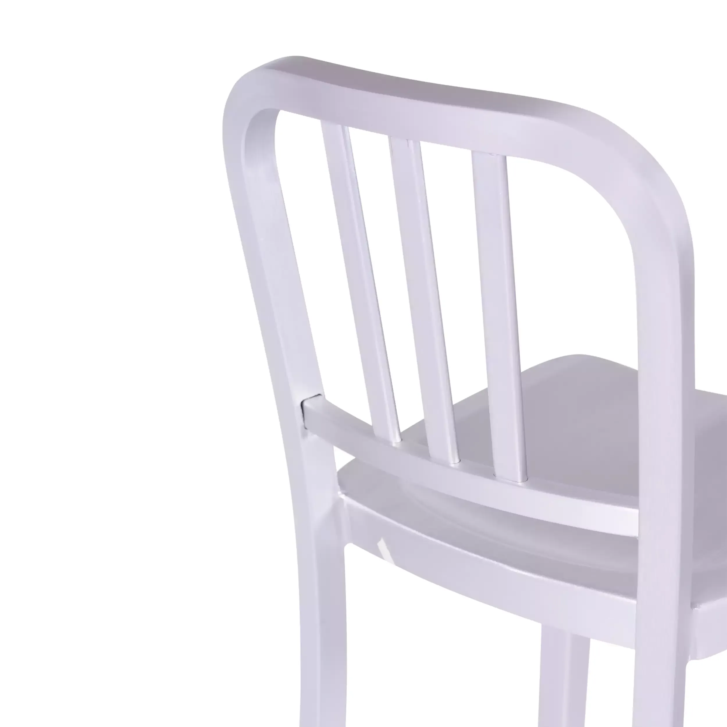 Replica dello sgabello in alluminio dell'Esercito della Marina - design industriale iconico