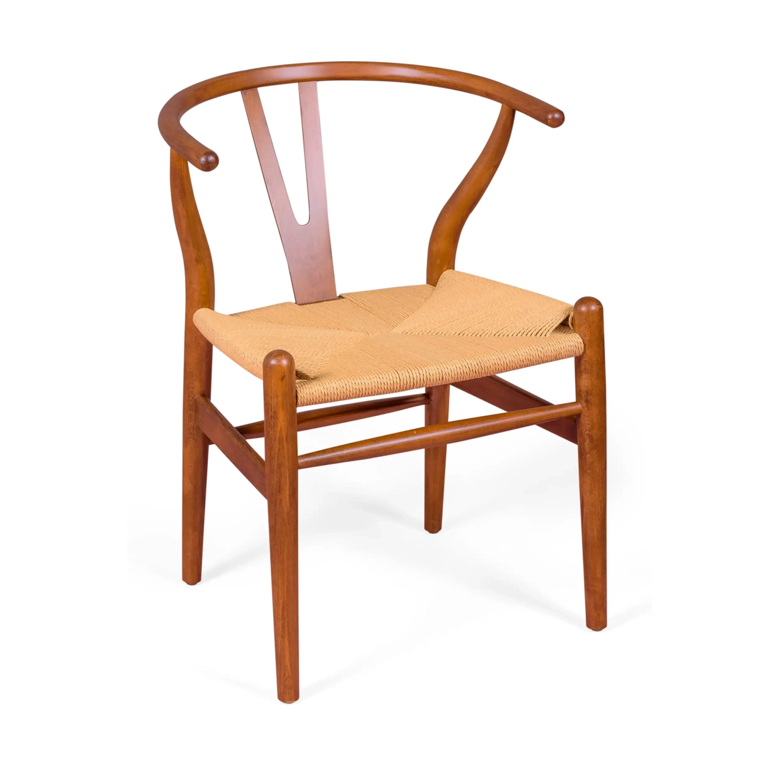 Inspiracja Wishbone CH24 w kolorze Orzech - Krzesła Nordic - Design Furniture