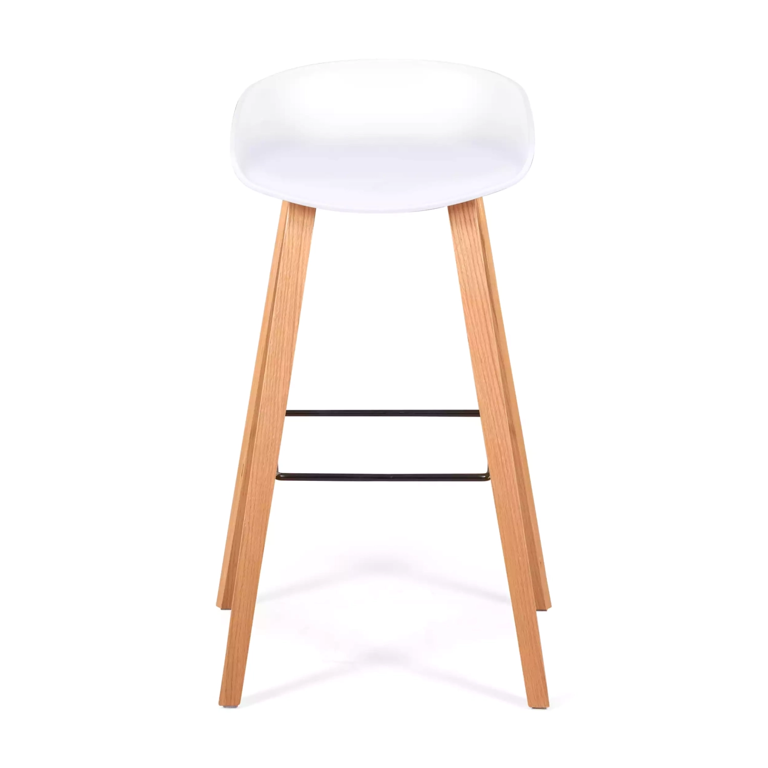 Barstoel Scandinavisch van 75cm in Beukenhout - Mobelarium