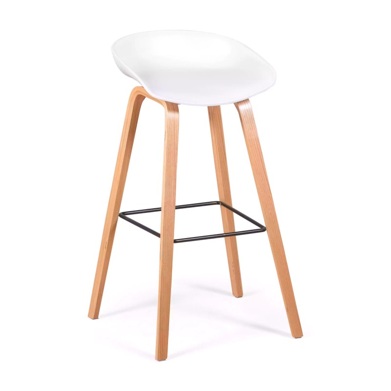 Tamborete Nórdico de 75cm em Madeira de Faia - Mueble Design