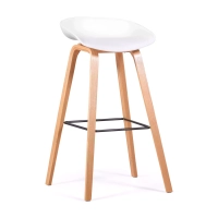 Stołek Skandynawia 75 cm w drewnie bukowym - Mobelarium
