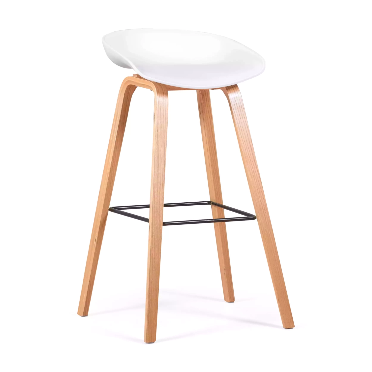 75 cm nordischer Hocker aus Buchenholz - Mobelarium