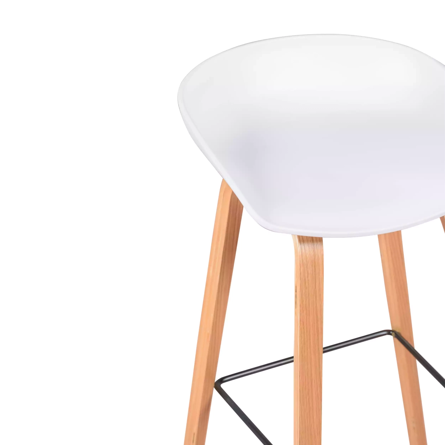 Barstol Skandinavien av 75cm i bokträ Mobelarium