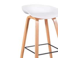 75cm Nordic Stool in Beech Wood - Mueble Design
