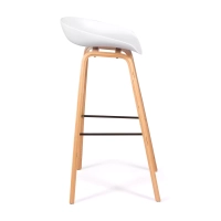 Barstoel Scandinavisch van 75cm in Beukenhout - Mobelarium
