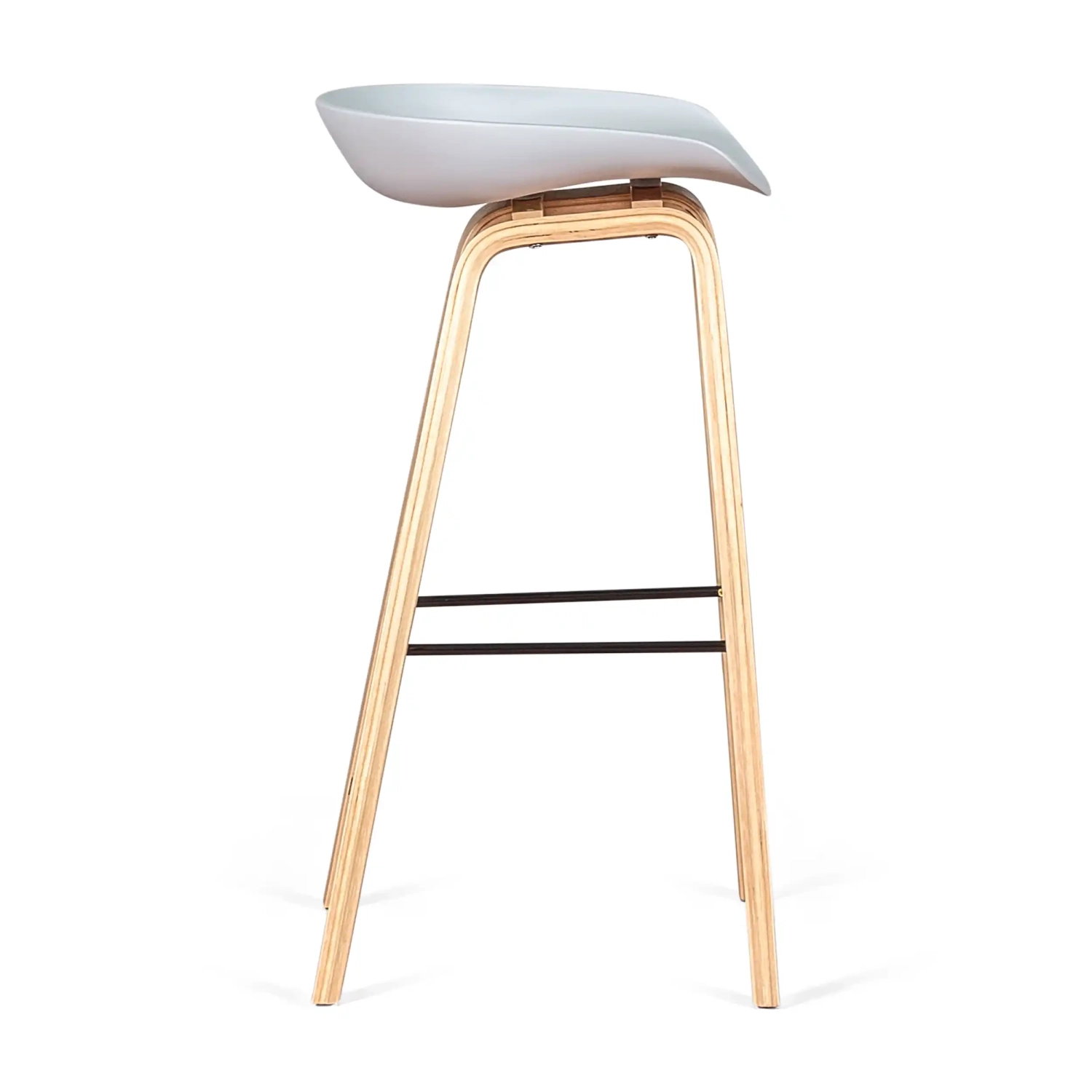 Barstoel Scandinavisch van 75cm in Beukenhout - Mobelarium