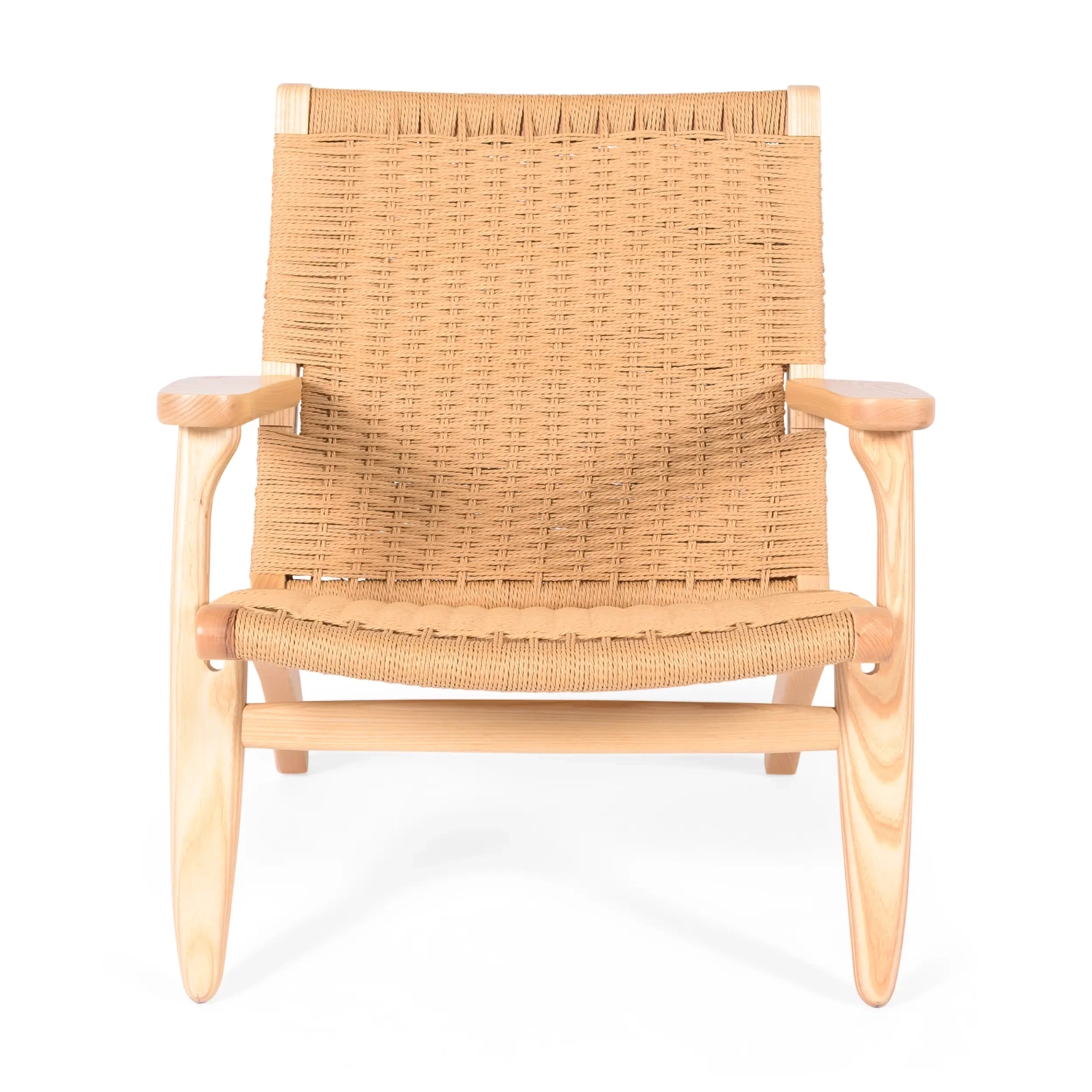 Sessel Catani CH25 | Skandinavisches Design aus Esche und Naturseil