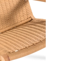 Křeslo Catani CH25 | Skandinávský design z jasanu a přírodního lana