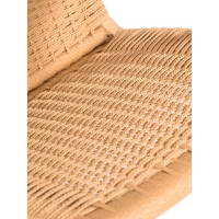 Poltrona Catani CH25 | Design scandinavo in frassino e corda naturale